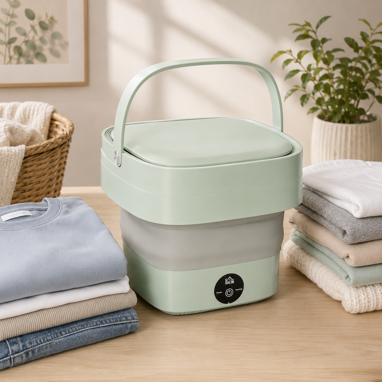 Foldable Mini Laundry Machine | غسالة ملابس صغيرة قابلة للطي