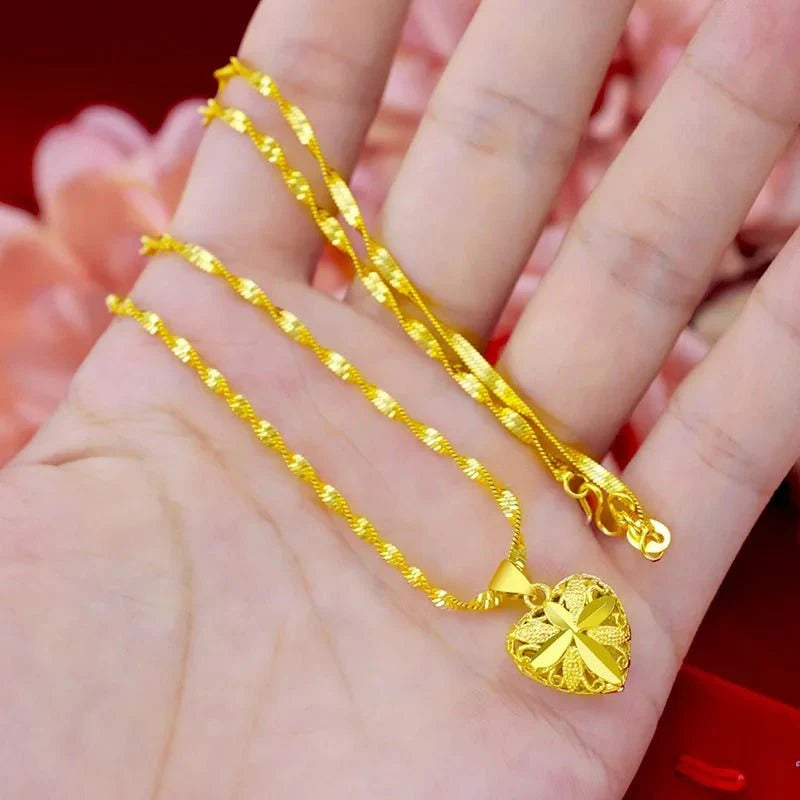قلادة تذكارية على شكل قلب | Heart Shaped Memorial Necklace