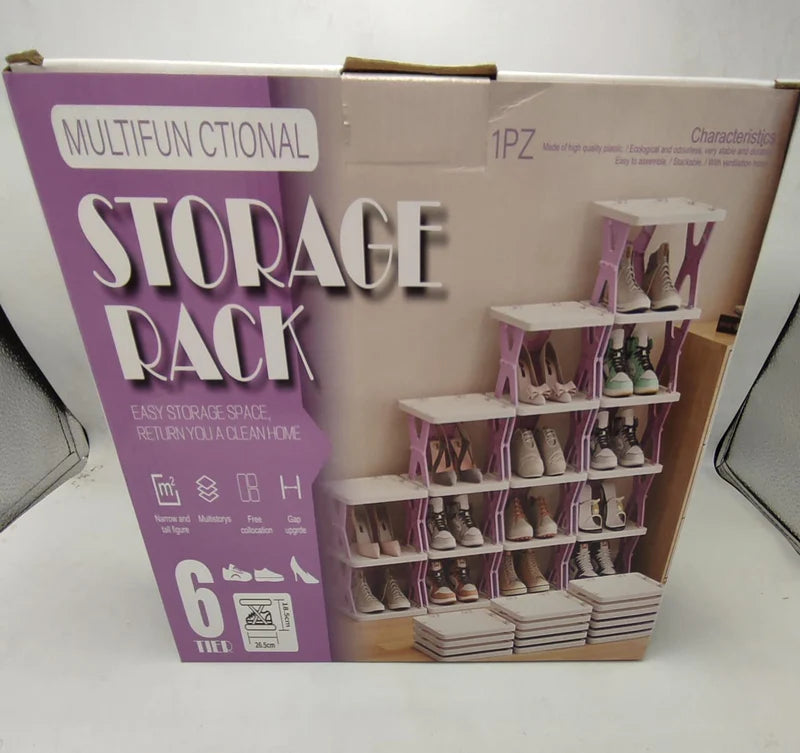 رف تخزين متعدد الوظائف (6 طبقات) | Multifunctional Storage Rack (6-Tier) Ⓢ