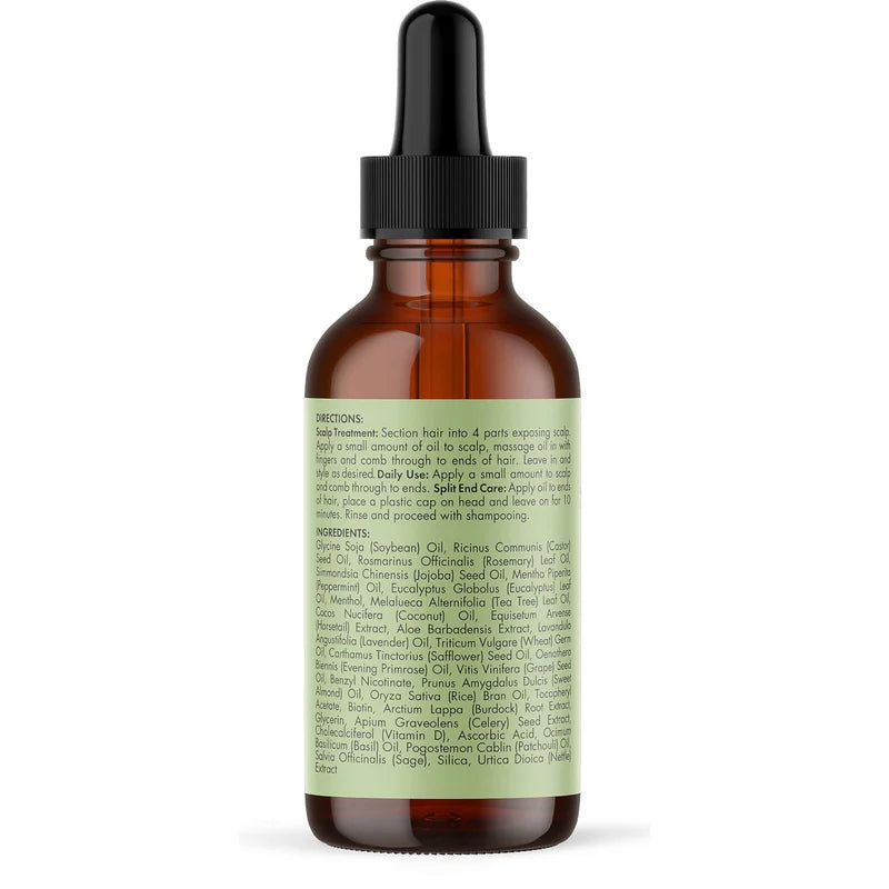 زيت إكليل الجبل والنعناع لتقوية فروة الرأس والشعر | Rosemary Mint Scalp & Hair Strengthening Oil